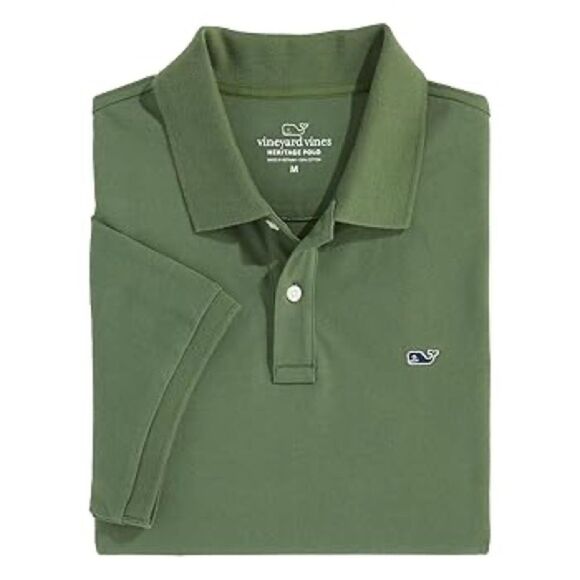 vineyard vines Men's Heritage Pique Polo in cypress size XL New with tags - Picture 2 of 10